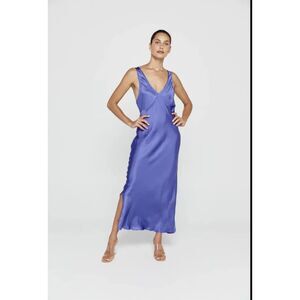 PIPPA THE LABEL Alessi Slip Maxi Dress Purple NWT‎ XS